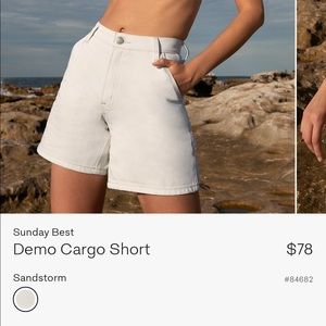Aritzia demo cargo short size 27